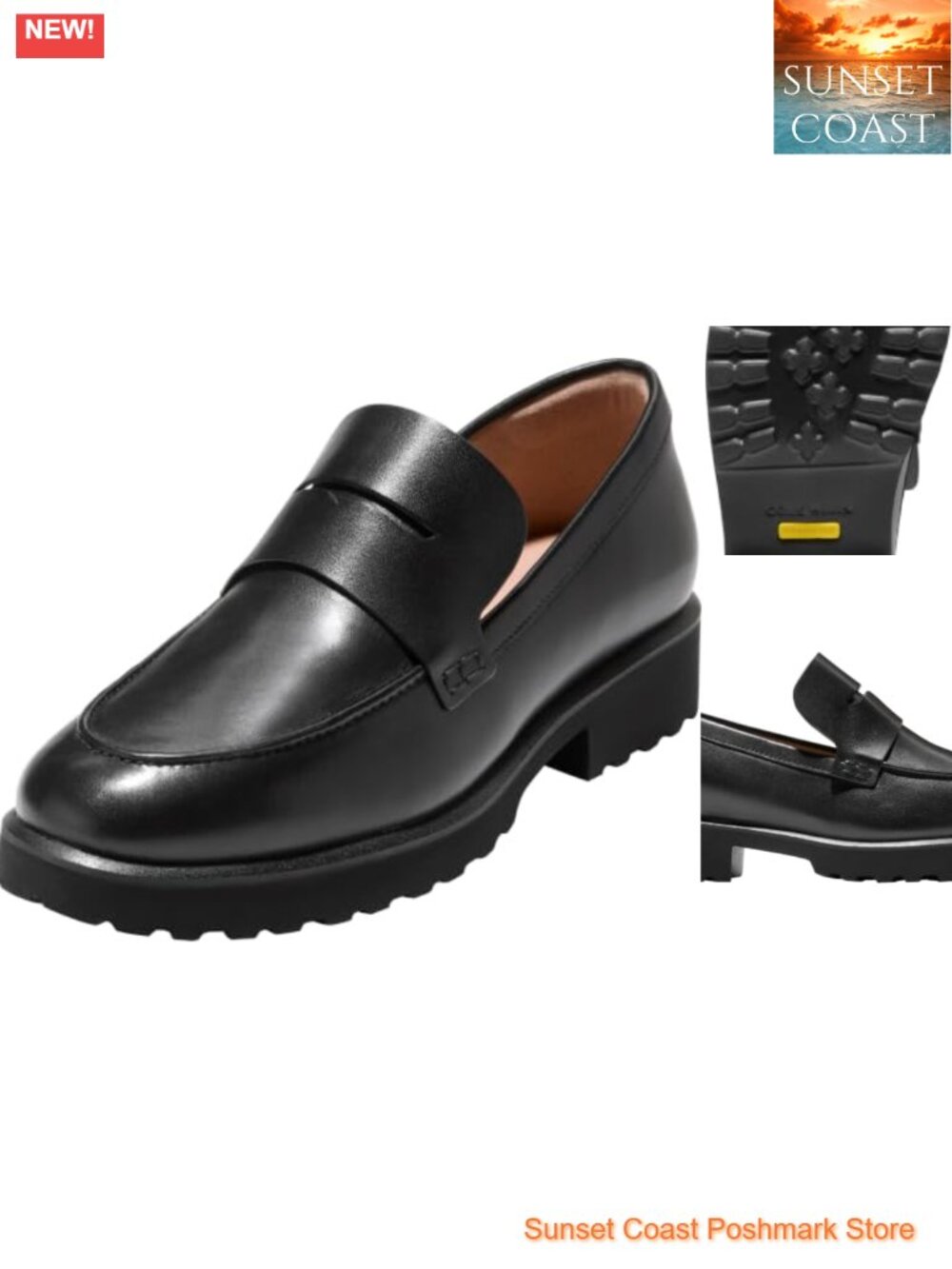 Cole Haan Women's Gwendolyn Penny Loafer Leather Flat Slip-On